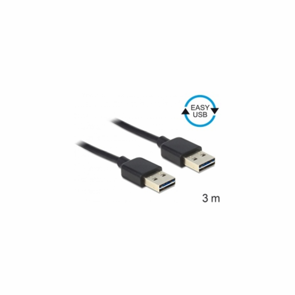 Delock Kabel EASY-USB 2.0-A samec > samec  3 m