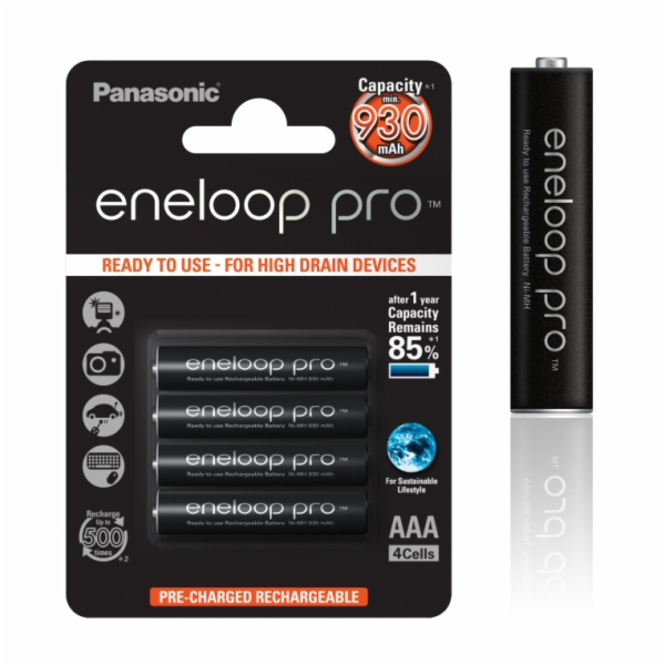 Baterie ENELOOP 1ks, 1x AAA (HR3), 4HCDE/4BE 