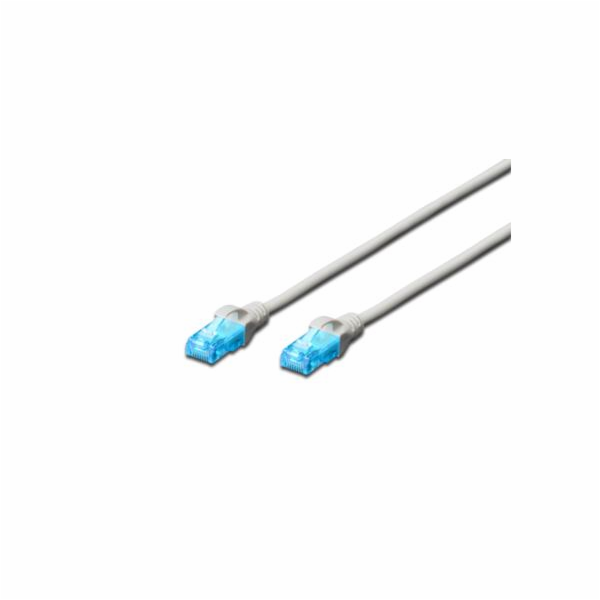 Digitus Ecoline Patch Cable, UTP, CAT 5e, AWG 26/7, šedý ...
