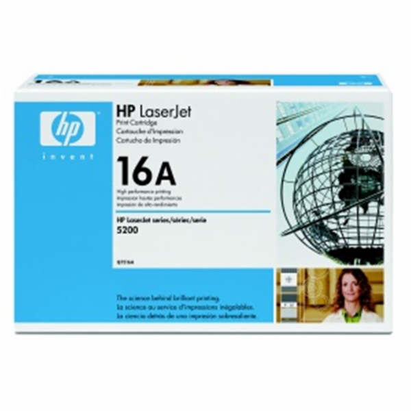 Q7516A Black Print Cartridge for LJ 5200, up to 12.000 pages