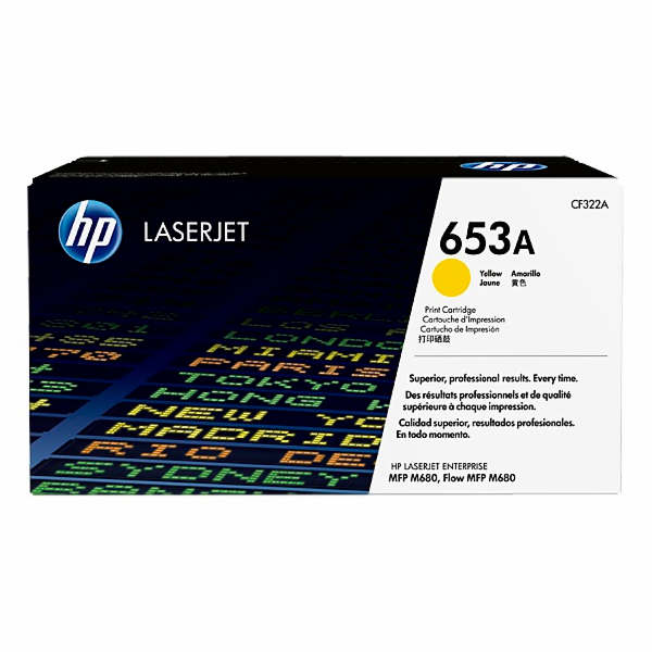 Žlutý toner HP 653A (CF322A)