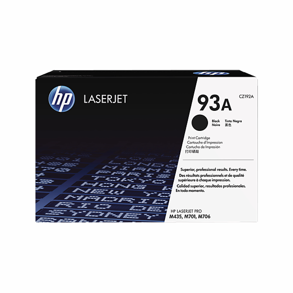 CZ192A  Čierna originálna tonerová kazeta HP 93A LaserJet