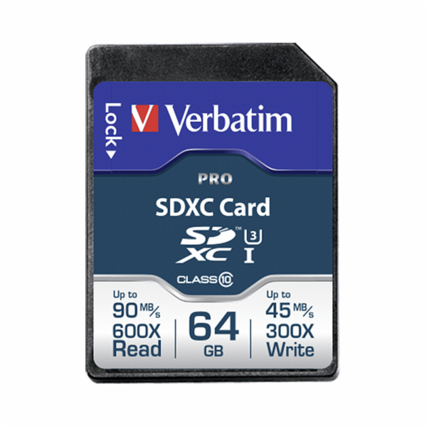 VERBATIM PRO 47022 SDXC 64 GB cl10