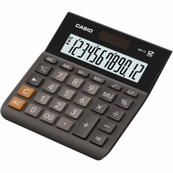 Kancelářská kalkulačka Casio MH-12BK-S 12-místná černá