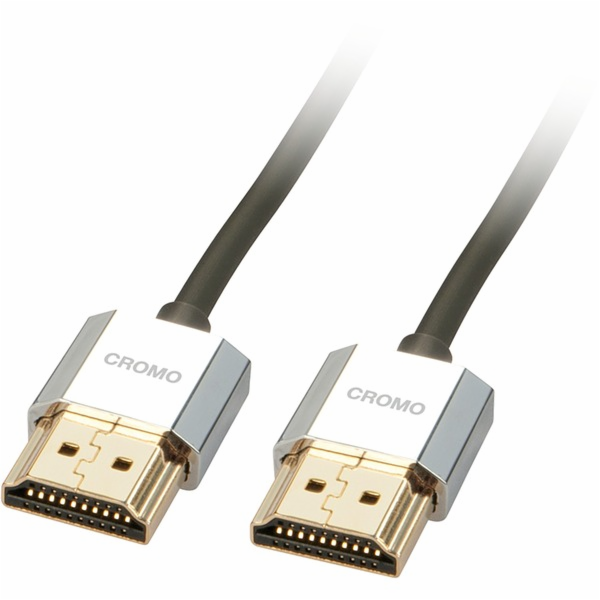 Lindy CROMO Slim High Speed HDMI kabel s Ethernetem (čern...