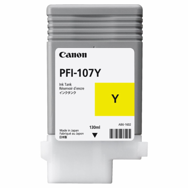 Canon cartridge PFI-107Y (PFI107Y) / Yellow / 130ml 