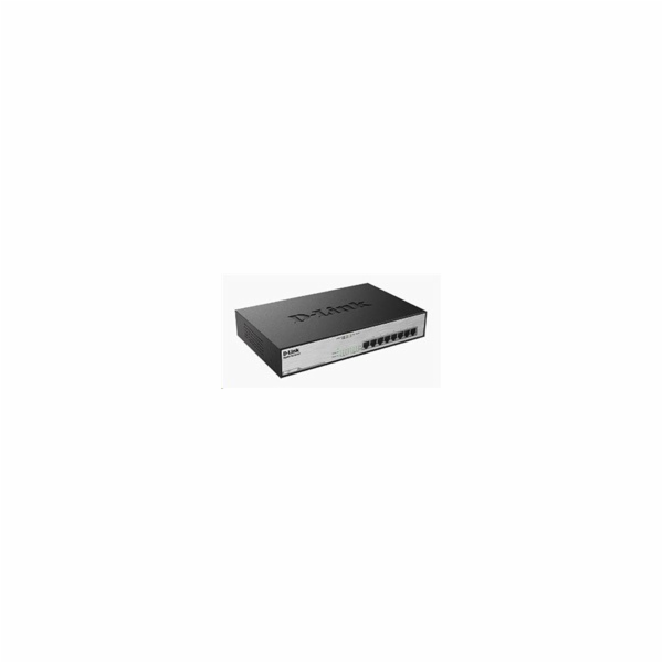 D-Link DGS-1008MP 8-port Gigabit PoE switch, 8x gigabit P...