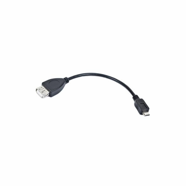GEMBIRD Kabel USB 2.0 A-Micro B, OTG, 15cm (F/M, pro tabl...