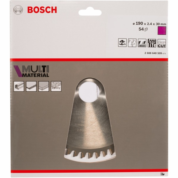 Pilový kotouč Bosch multimateriál, O 190mm, 54T