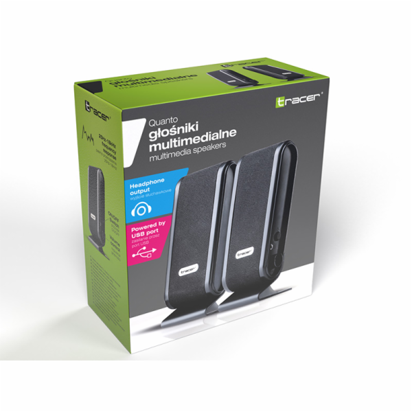 TRACER Reproduktory 2.0 Quanto BLACK USB