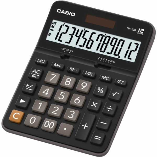 CASIO kalkulačka DX 12 B, černá, stolní, dvanáctimístná