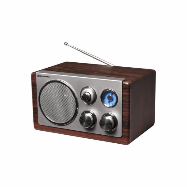 Rádio Roadstar, HRA-1245N/WD, dřevěné, retro, FM, 16 W