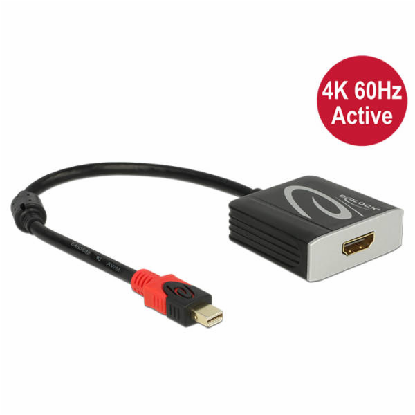 Delock Adapter mini Displayport 1.2 male > HDMI female 4K...
