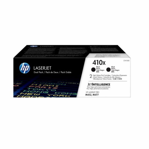 HP 410X originální tonerová kazeta dvojbalení černé CF410...
