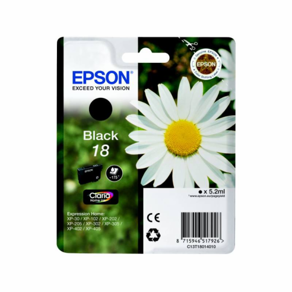 EPSON cartridge T1801 black (sedmikráska)