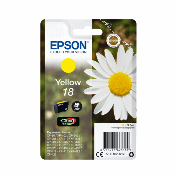 EPSON ink bar Singlepack "Sedmikráska" Yellow 18 Claria H...