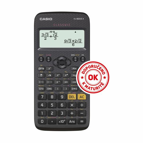 CASIO kalkulačka FX 82 CE X, černá, školní