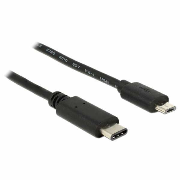 Delock Kabel USB Type-C™ 2.0 samec > USB 2.0 Typ Micro-B ...