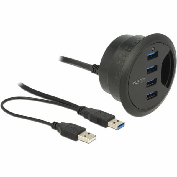 DeLOCK stolní hub 4x USB 3.0 60mm, USB hub