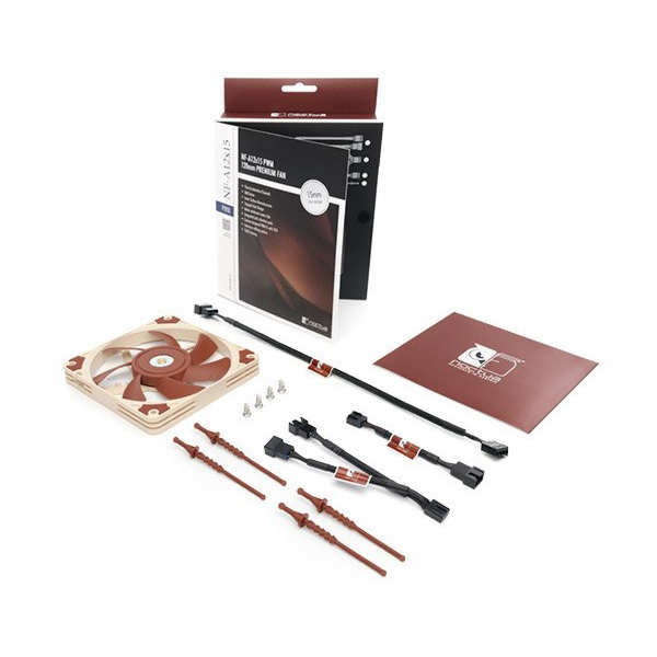 Noctua NF-A12x15-PWM, 120x120x15 mm, 4-pin, 1850 RPM