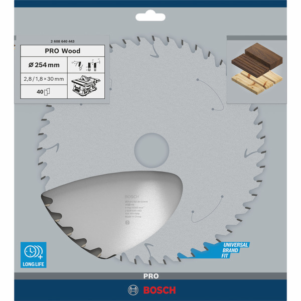 Bosch 2608640443 Pilový kotouč Optiline Wood 254 x 30 x 2...