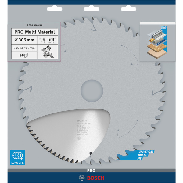 Pilový kotouč Bosch Multi Material, O 305mm, 96T