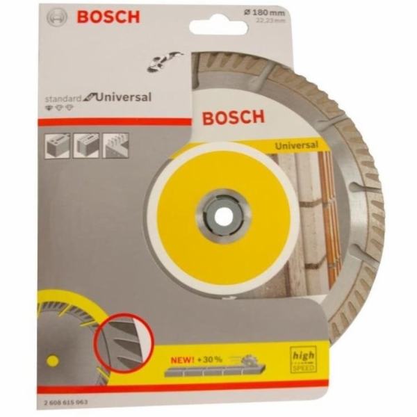Diamantový turbínový kotouč Bosch, 230 x 22,23 x 2,3 mm