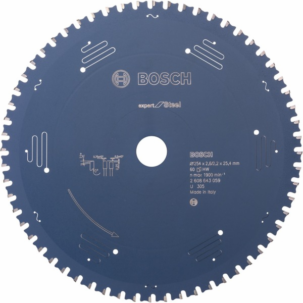 Bosch Expert for Steel, O 254mm, 60Z Pilový kotouč