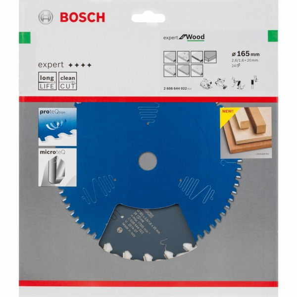 Pilový kotouč Bosch Expert for Wood, O 165mm, 24T