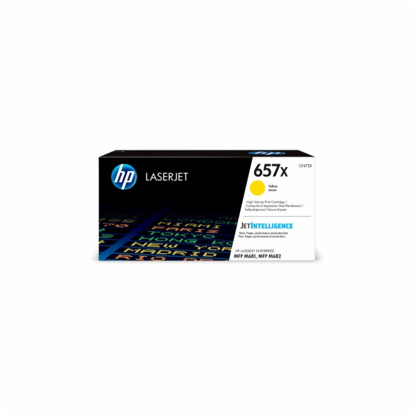 HP 657X High Yield Yellow Original LaserJet Toner Cartrid...