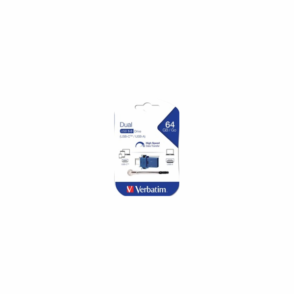 Verbatim Store n Go         64GB Dual Drive USB 3.0 / USB...