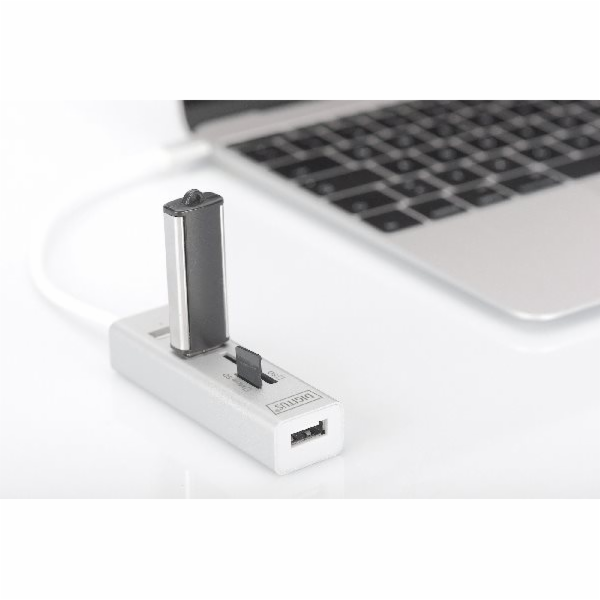 DIGITUS USB 2.0 Type-C s ctečka karet 3x USB 2.0. 1x SD, ...