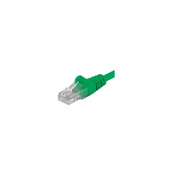 PremiumCord Patch kabel UTP RJ45-RJ45 CAT6 0.25m zelená
