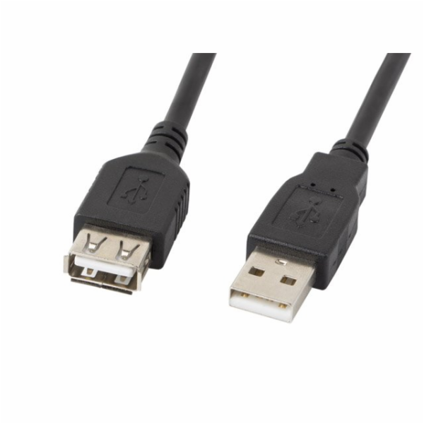 Lanberg USB kabel Prodlužovací USB 2.0 AM-AF černý 1,8m (...