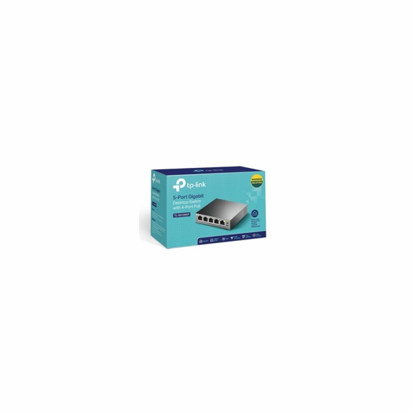 TP-Link switch TL-SG1005P (5xGbE, 4xPoE+, 65W, fanless)