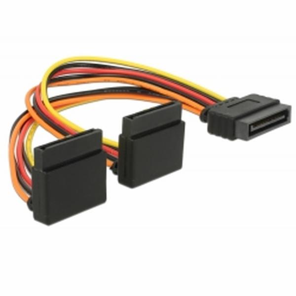 DeLOCK Stromkabel SATA 15Pin (Stecker) > 2x SATA 15Pin (B...