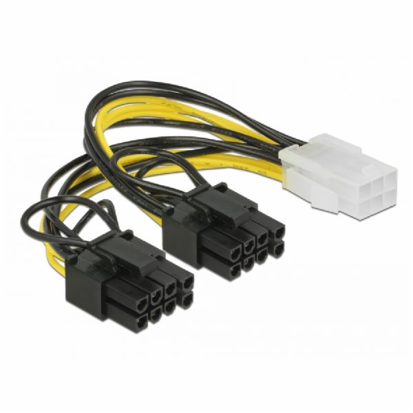Delock PCI Express napájecí kabel 6 pin samice > 2 x 8 pi...
