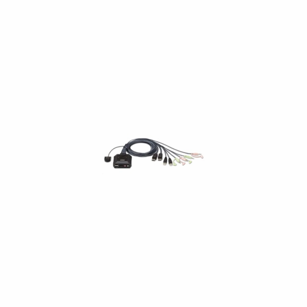 ATEN CS-22DP 2-portový USB DisplayPort KVM přepínač s vol...