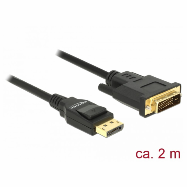 Delock - Kabel adaptéru - jeden spoj - DisplayPort (M) do...