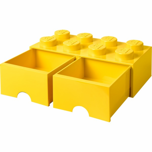 Room Copenhagen LEGO Brick Drawer 8 žlutá, úložný box
