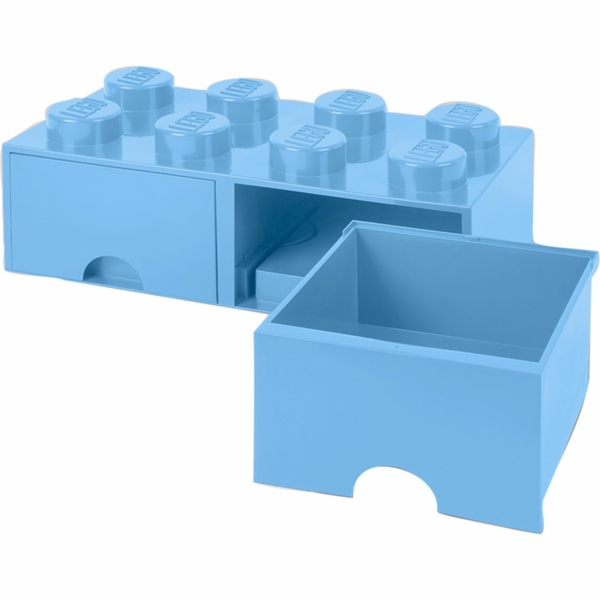 Room Copenhagen LEGO Brick Drawer 8 světle modrá, úložný box