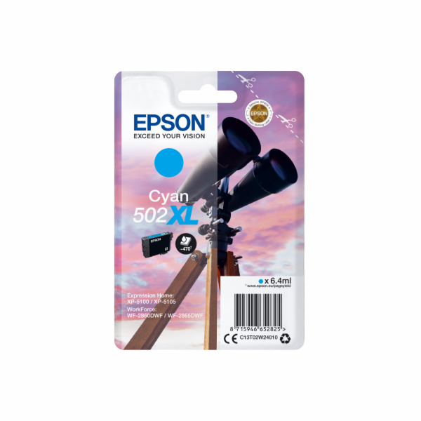 EPSON singlepack,Cyan 502XL,Ink,XL