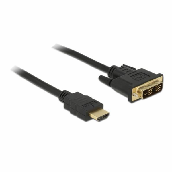 Delock - Kabel adaptéru - jeden spoj - DVI-D s piny (male...