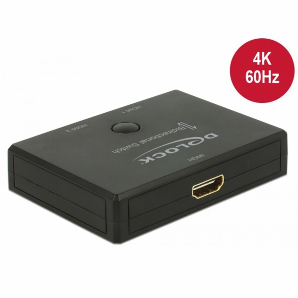 DeLOCK HDMI switch 2 - 1 obousměrný 4K 60Hz, HDMI switch