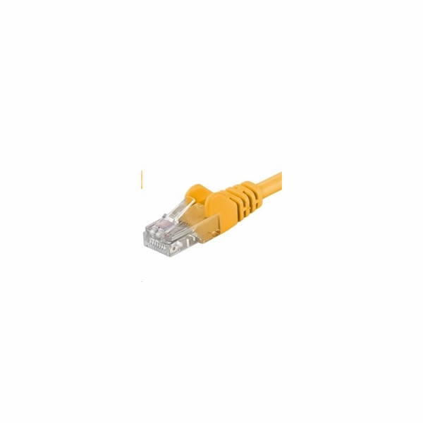 PREMIUMCORD Patch kabel UTP RJ45-RJ45 CAT5e 20m žlutá