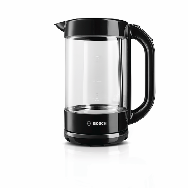 Bosch TWK70B03 elektrická konvice 1,7 l 2400 W Černá, Prů...