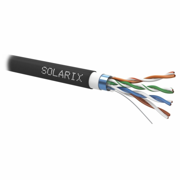 Solarix instalační kabel CAT5E FTP PVC+PE Fca dvojitý plá...