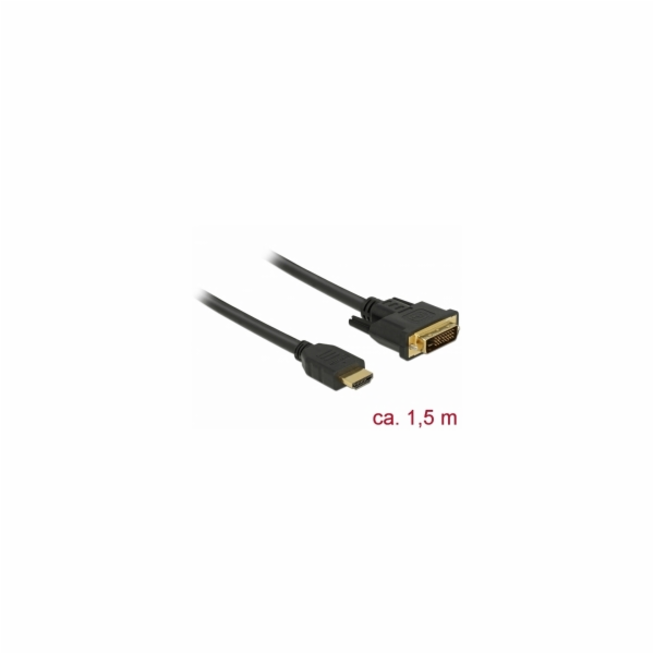 Delock - Kabel adaptéru - HDMI s piny (male) do DVI-D s p...