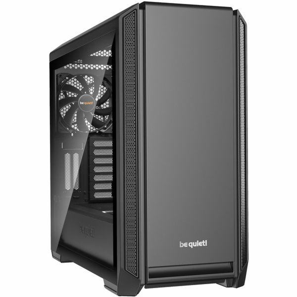 být zticha! SILENT BASE 601 Window Black, věžová skříň