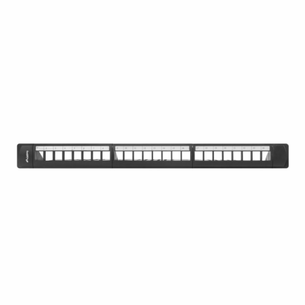 LANBERG 24PORTOVÝ PATCH PANEL 1U S ORGANIZÉREM PRO KEYSTO...